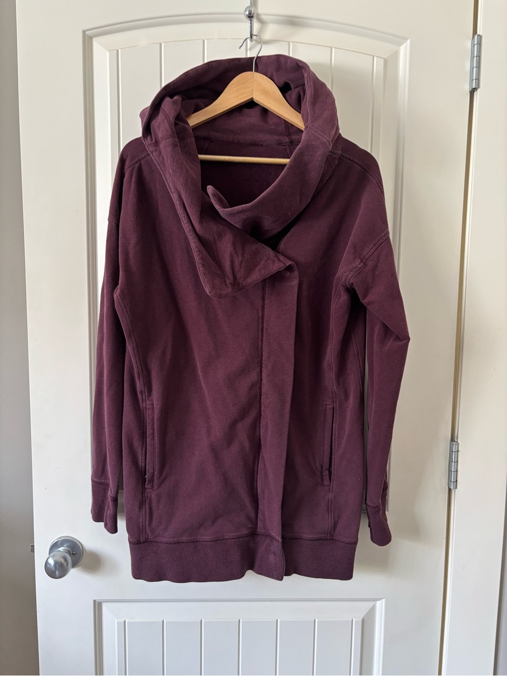 Vintage Lululemon Wrap Up Jacket Heathered Burgundy Size 8 Y2K Cozy
